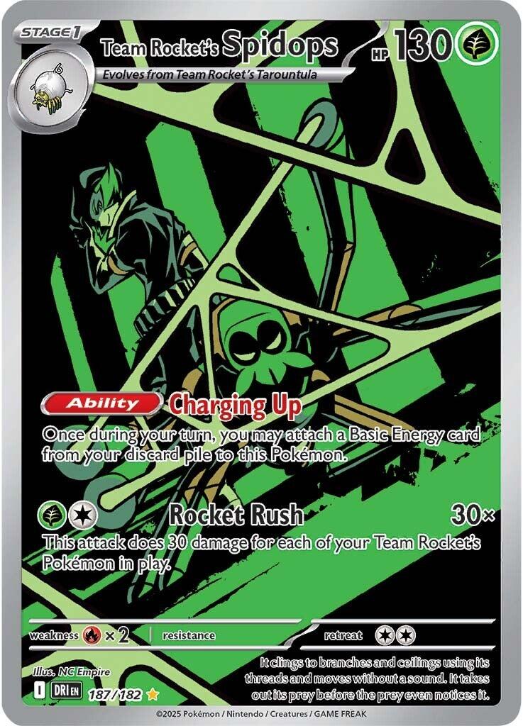 Team Rocket's Spidops (187/182) [Scarlet & Violet: Destined Rivals] | Card Merchant Takapuna