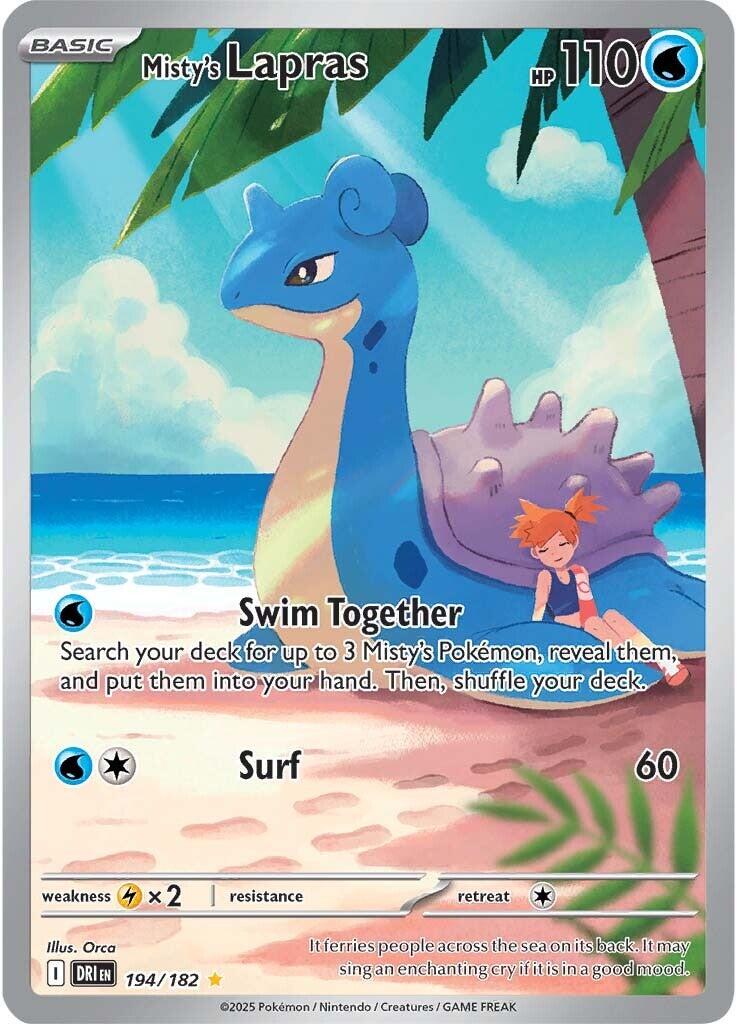 Misty's Lapras (194/182) [Scarlet & Violet: Destined Rivals] | Card Merchant Takapuna