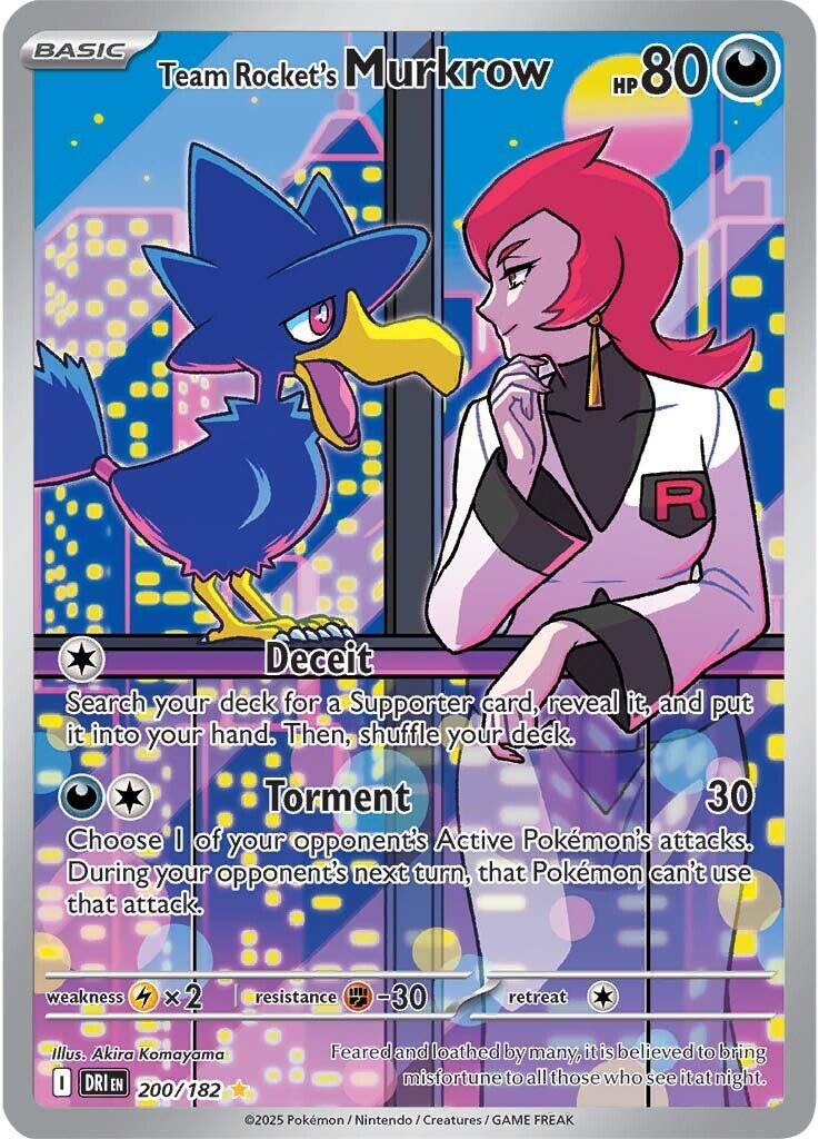 Team Rocket's Murkrow (200/182) [Scarlet & Violet: Destined Rivals] | Card Merchant Takapuna