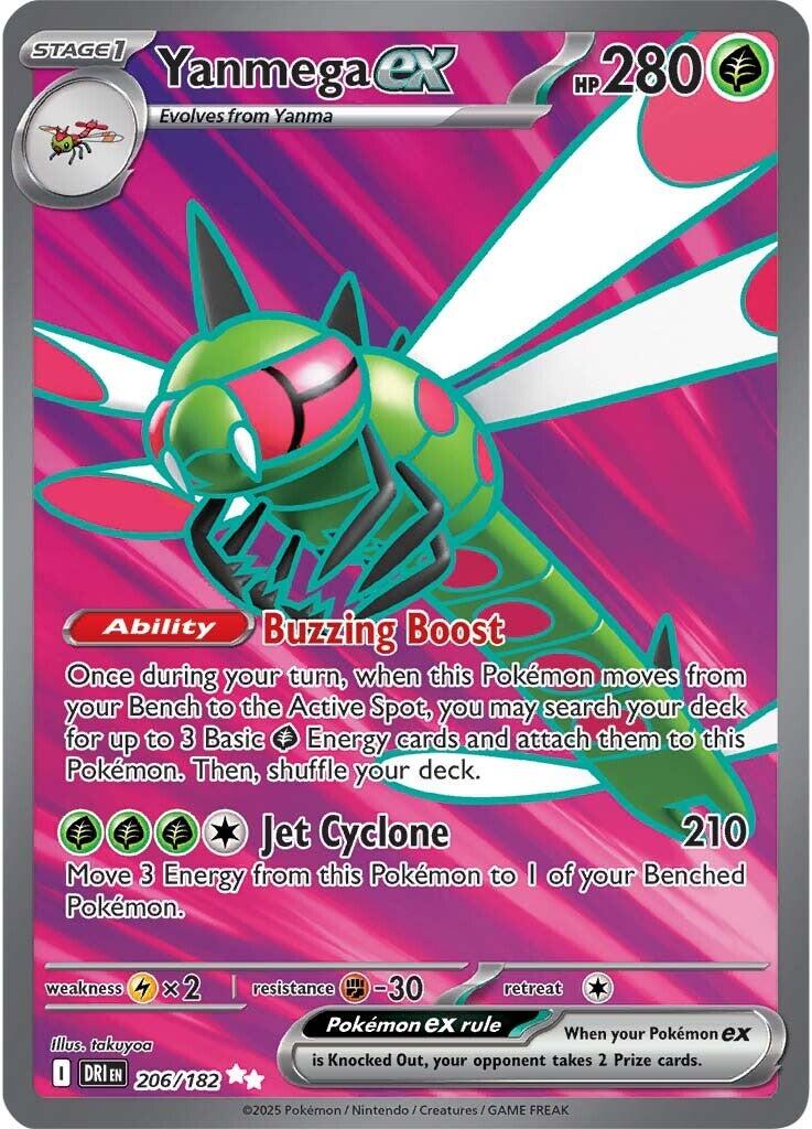 Yanmega ex (206/182) [Scarlet & Violet: Destined Rivals] | Card Merchant Takapuna