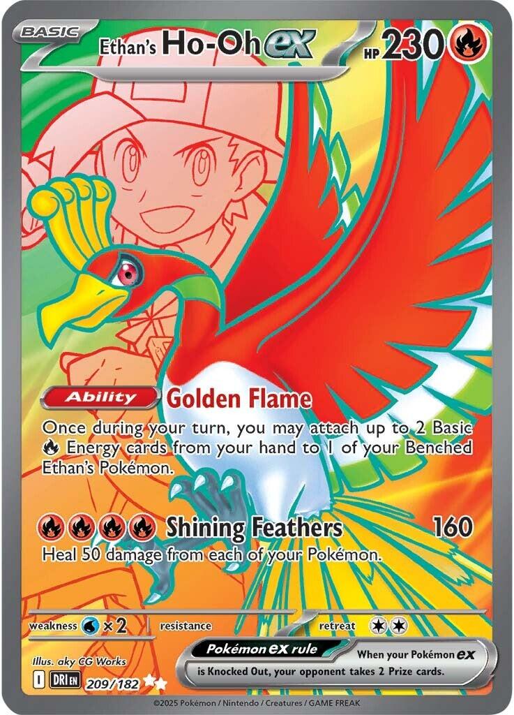 Ethan's Ho-Oh ex (209/182) [Scarlet & Violet: Destined Rivals] | Card Merchant Takapuna