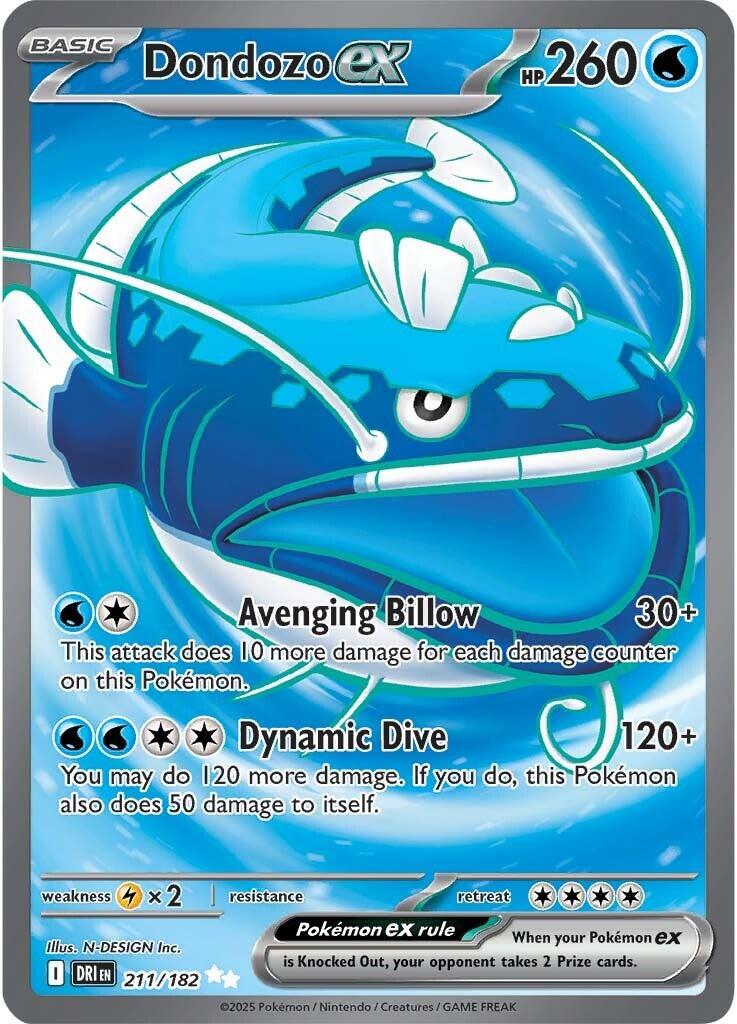 Dondozo ex (211/182) [Scarlet & Violet: Destined Rivals] | Card Merchant Takapuna