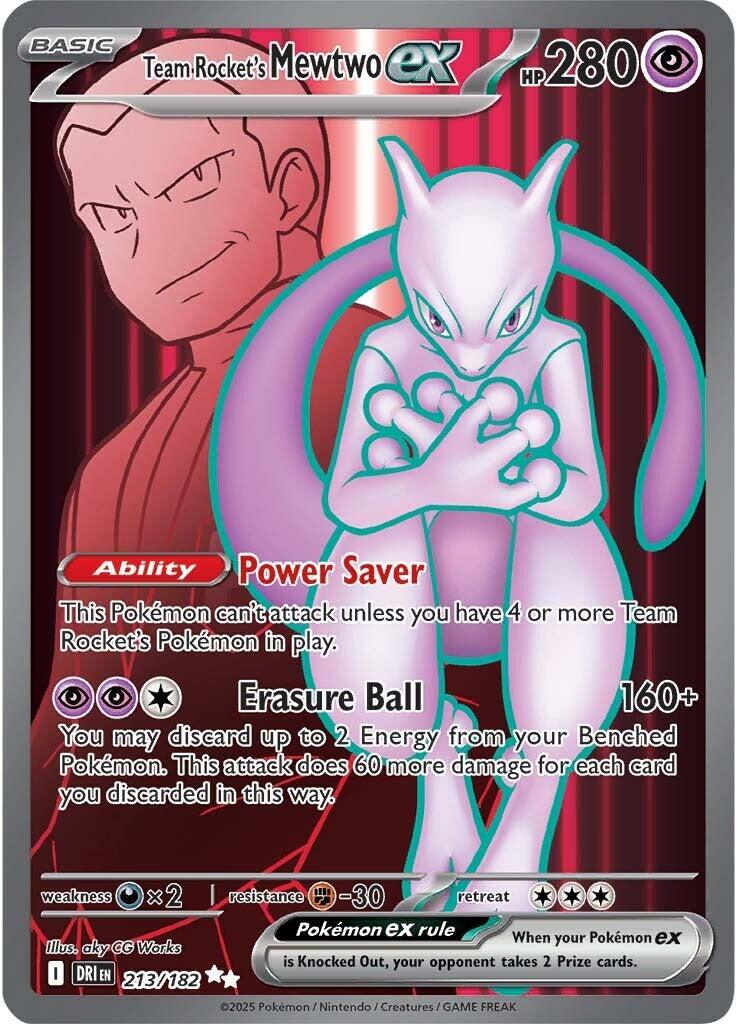Team Rocket's Mewtwo ex (213/182) [Scarlet & Violet: Destined Rivals] | Card Merchant Takapuna
