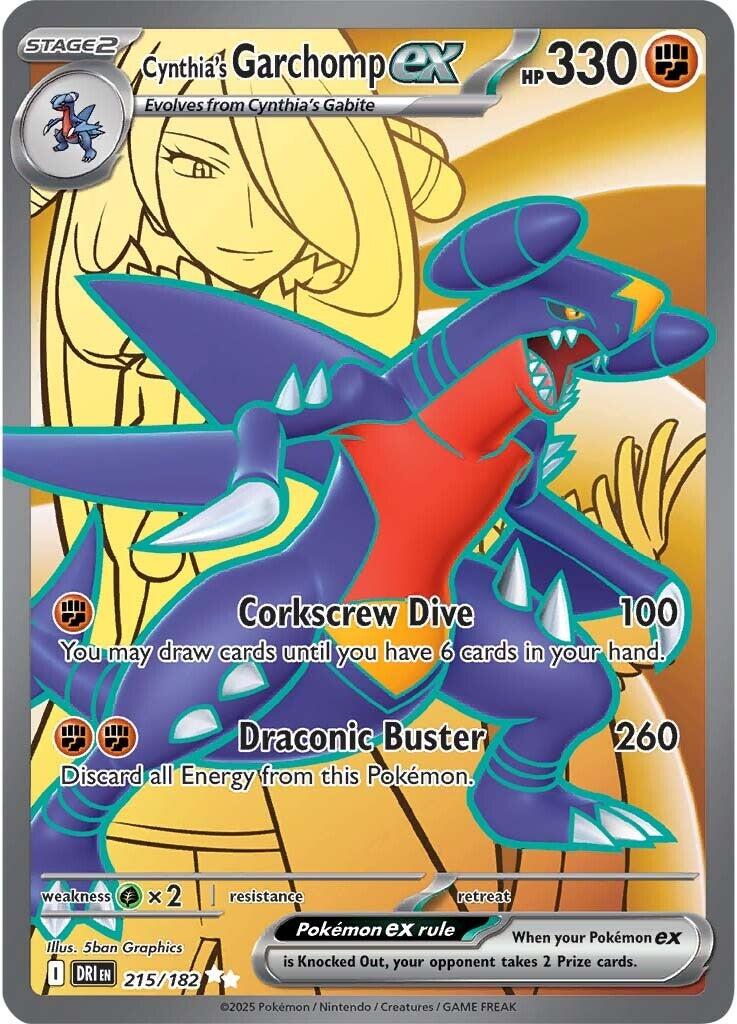 Cynthia's Garchomp ex (215/182) [Scarlet & Violet: Destined Rivals] | Card Merchant Takapuna