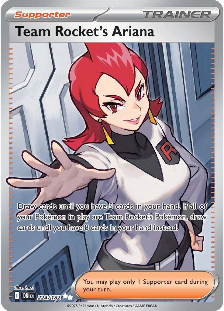 Team Rocket's Ariana (224/182) [Scarlet & Violet: Destined Rivals] | Card Merchant Takapuna