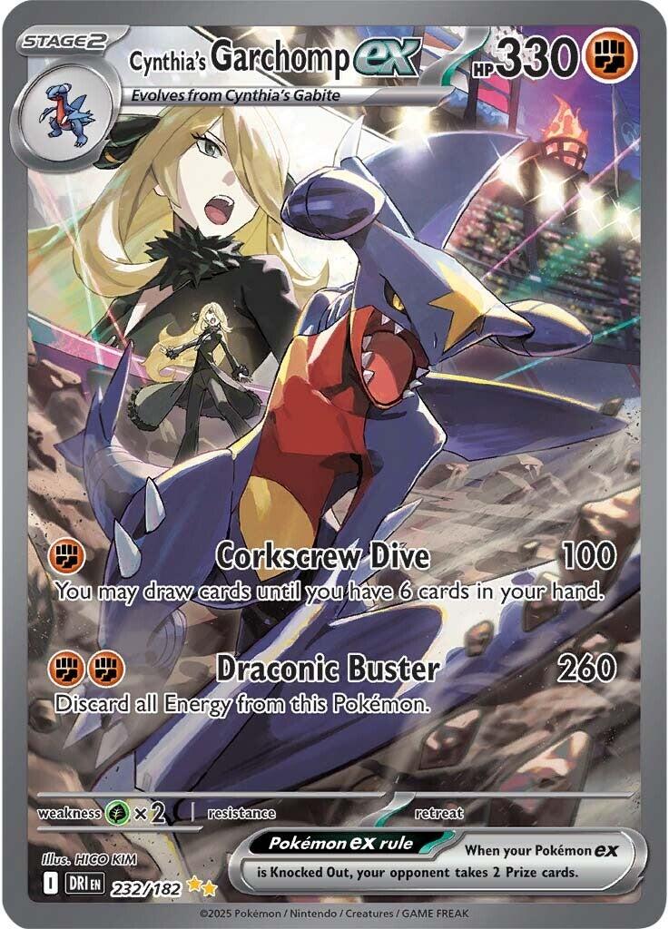 Cynthia's Garchomp ex (232/182) [Scarlet & Violet: Destined Rivals] | Card Merchant Takapuna