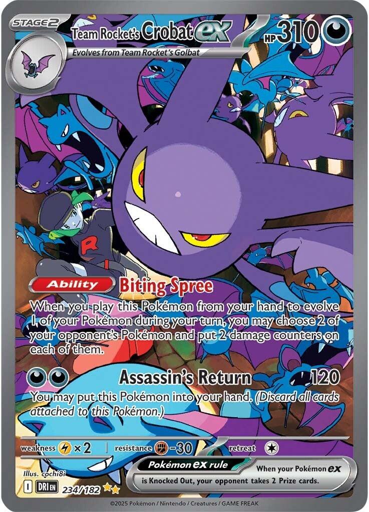Team Rocket's Crobat ex (234/182) [Scarlet & Violet: Destined Rivals] | Card Merchant Takapuna