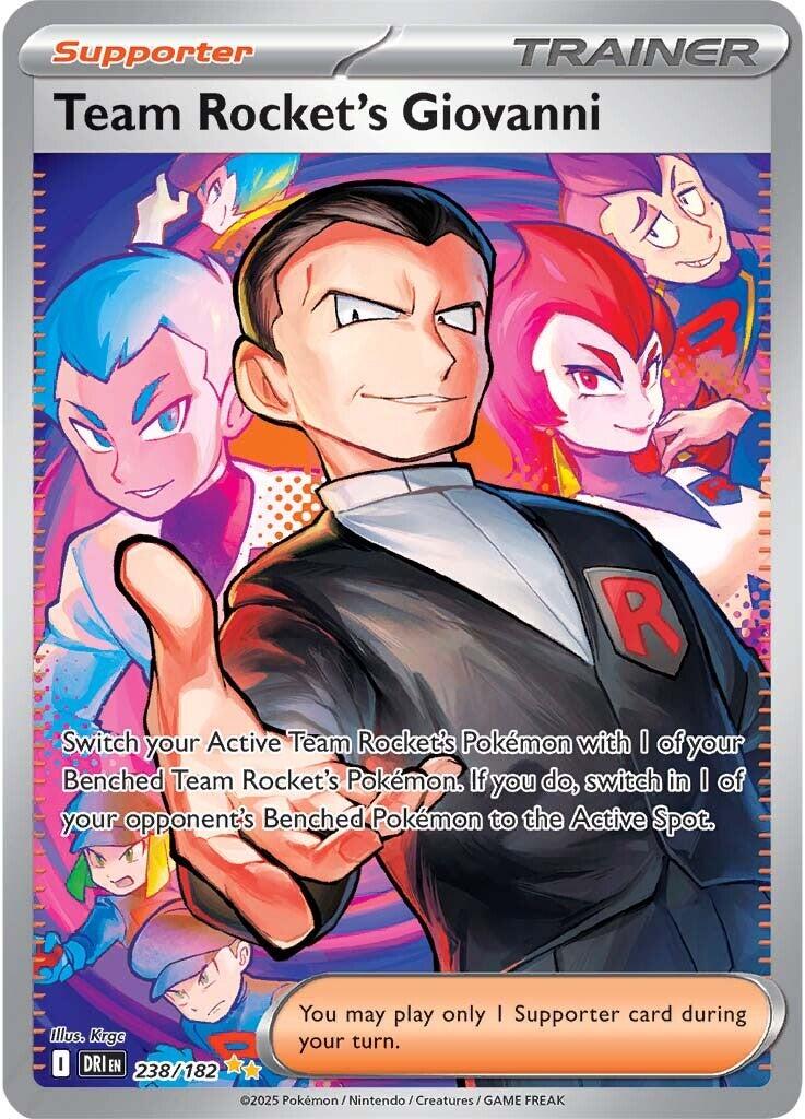 Team Rocket's Giovanni (238/182) [Scarlet & Violet: Destined Rivals] | Card Merchant Takapuna