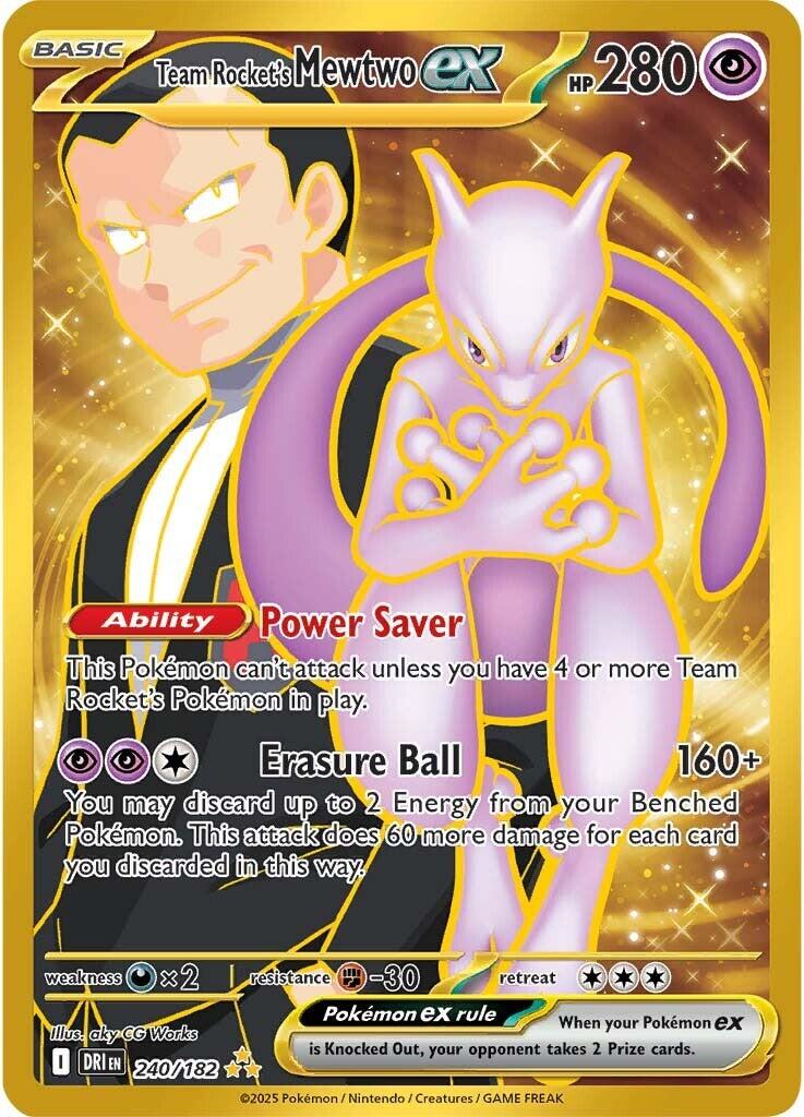 Team Rocket's Mewtwo ex (240/182) [Scarlet & Violet: Destined Rivals] | Card Merchant Takapuna