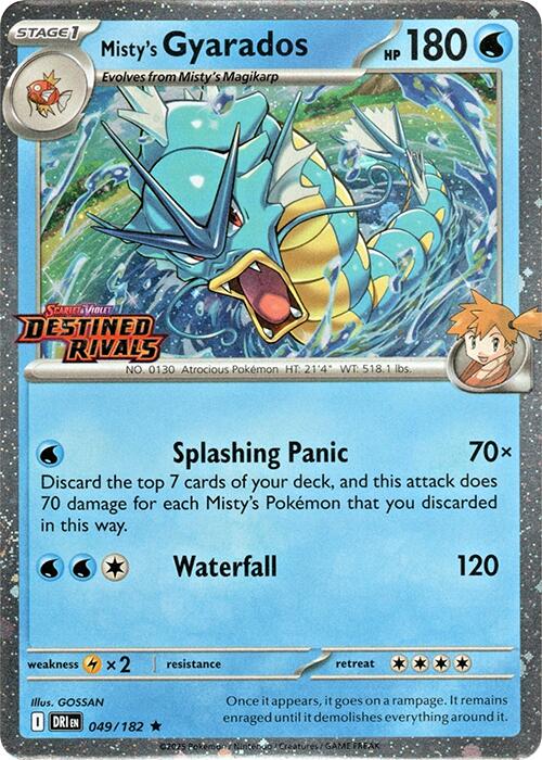 Misty's Gyarados (049/182) (Destined Rivals Stamp) [Scarlet & Violet: Destined Rivals] | Card Merchant Takapuna