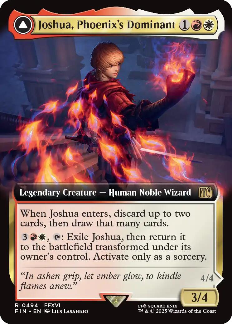 Joshua, Phoenix's Dominant (Extended Art) [FINAL FANTASY] | Card Merchant Takapuna