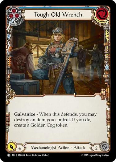 Tough Old Wrench (Blue) [SEA035] (High Seas)  Rainbow Foil | Card Merchant Takapuna