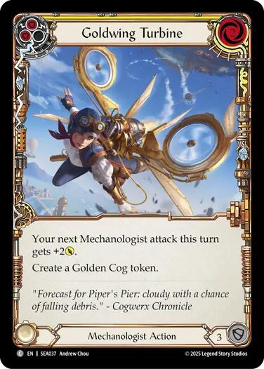 Goldwing Turbine (Yellow) [SEA037] (High Seas) | Card Merchant Takapuna