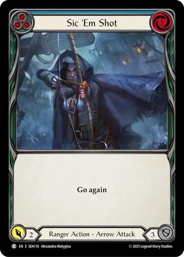 Sic 'Em Shot (Blue) [SEA119] (High Seas) | Card Merchant Takapuna