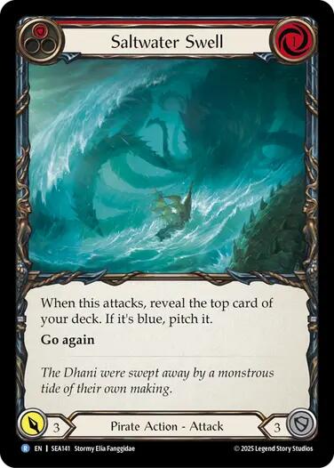 Saltwater Swell (Red) [SEA141] (High Seas) | Card Merchant Takapuna