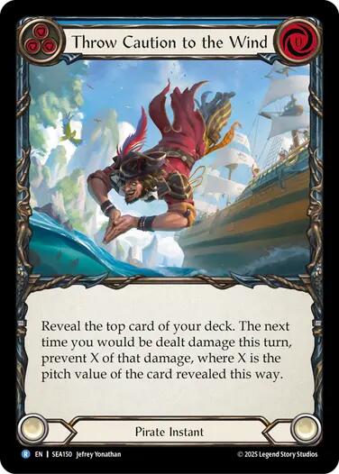 Throw Caution to the Wind [SEA150] (High Seas)  Rainbow Foil | Card Merchant Takapuna