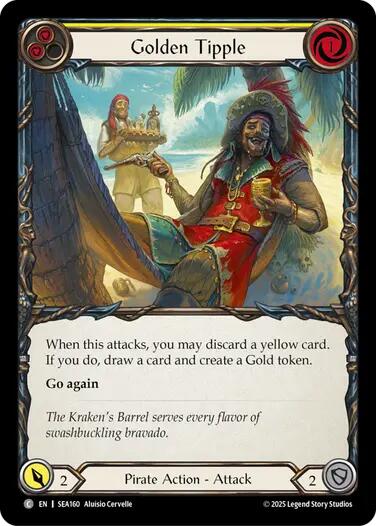 Golden Tipple (Yellow) [SEA160] (High Seas)  Rainbow Foil | Card Merchant Takapuna