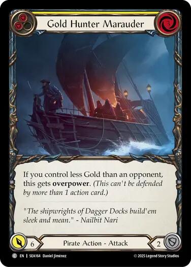 Gold Hunter Marauder [SEA164] (High Seas)  Rainbow Foil | Card Merchant Takapuna