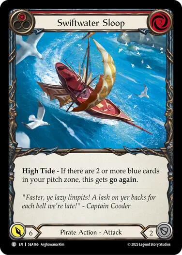 Swiftwater Sloop (Red) [SEA166] (High Seas) | Card Merchant Takapuna