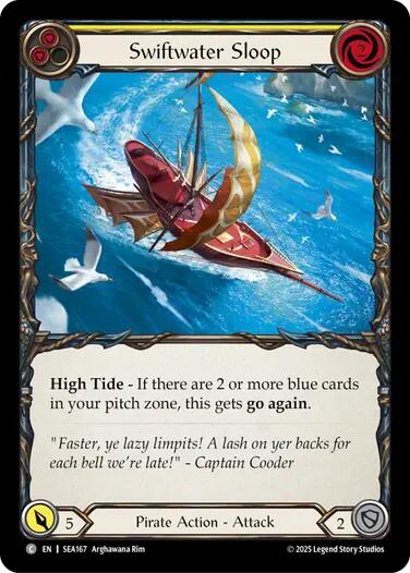 Swiftwater Sloop (Yellow) [SEA167] (High Seas) | Card Merchant Takapuna