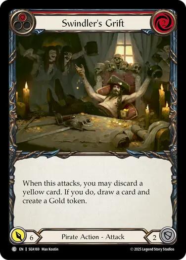 Swindler's Grift (Red) [SEA169] (High Seas)  Rainbow Foil | Card Merchant Takapuna