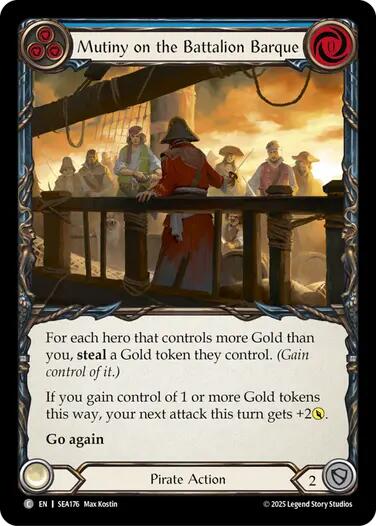 Mutiny on the Battalion Barque [SEA176] (High Seas)  Rainbow Foil | Card Merchant Takapuna