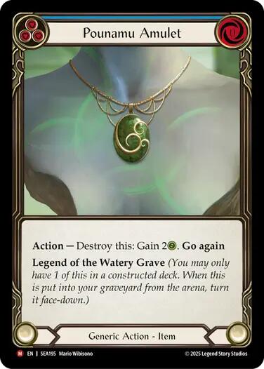 Pounamu Amulet [SEA195] (High Seas) | Card Merchant Takapuna