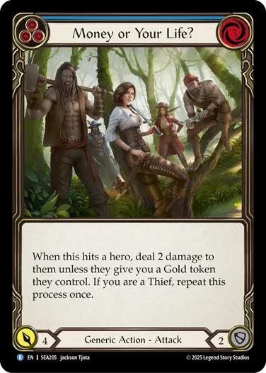 Money or Your Life? (Blue) [SEA205] (High Seas)  Rainbow Foil | Card Merchant Takapuna