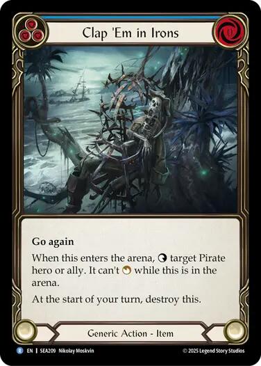 Clap 'Em in Irons [SEA209] (High Seas)  Rainbow Foil | Card Merchant Takapuna