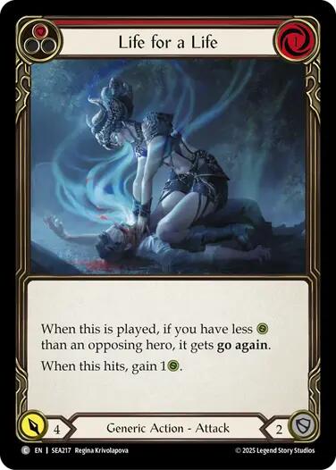 Life for a Life (Red) [SEA217] (High Seas) | Card Merchant Takapuna