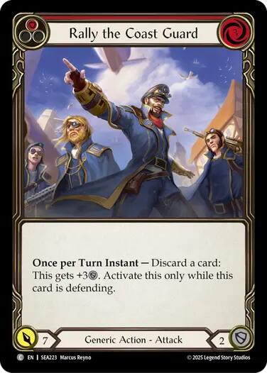 Rally the Coast Guard (Red) [SEA223] (High Seas) | Card Merchant Takapuna