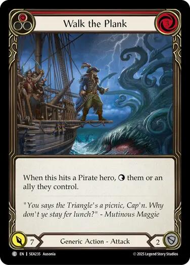 Walk the Plank (Red) [SEA235] (High Seas)  Rainbow Foil | Card Merchant Takapuna