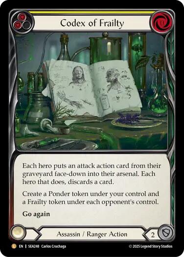 Codex of Frailty [SEA248] (High Seas)  Rainbow Foil | Card Merchant Takapuna