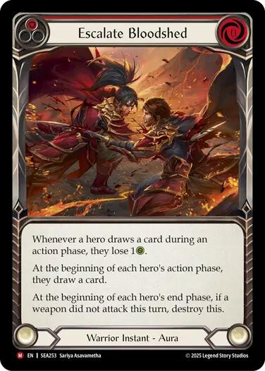 Escalate Bloodshed [SEA253] (High Seas)  Rainbow Foil | Card Merchant Takapuna