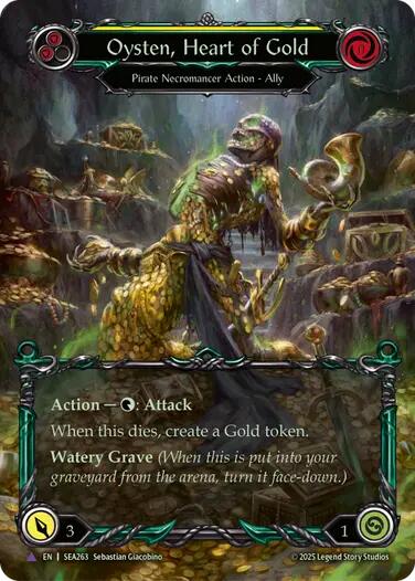 Oysten, Heart of Gold [SEA263] (High Seas)  Cold Foil | Card Merchant Takapuna