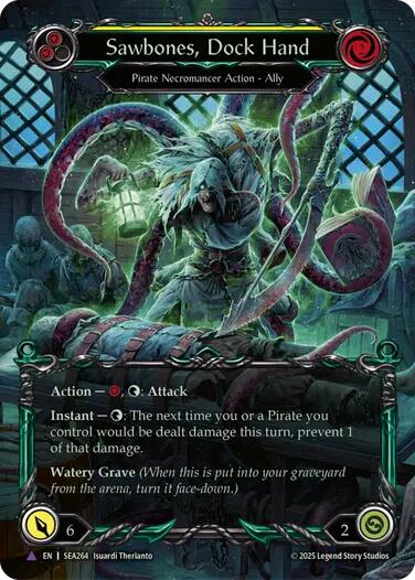 Sawbones, Dock Hand [SEA264] (High Seas)  Cold Foil | Card Merchant Takapuna