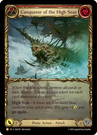 Conqueror of the High Seas (Treasure) [SEA130] (High Seas)  Cold Foil | Card Merchant Takapuna