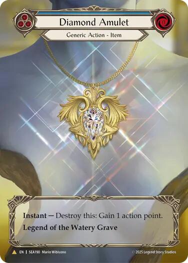 Diamond Amulet (Treasure) [SEA190] (High Seas)  Cold Foil | Card Merchant Takapuna