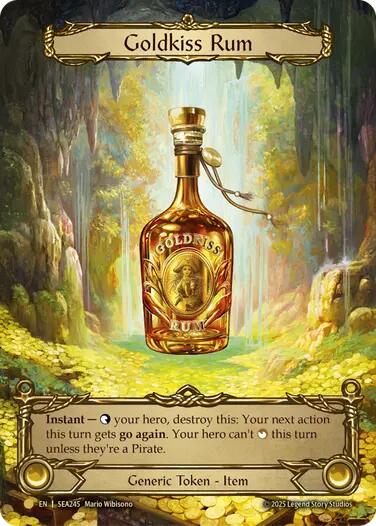 Goldkiss Rum (Treasure) [SEA245] (High Seas)  Cold Foil | Card Merchant Takapuna