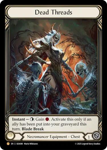 Dead Threads (Treasure) [SEA080] (High Seas)  Cold Foil | Card Merchant Takapuna