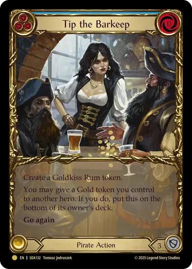 Tip the Barkeep (Treasure) [SEA132] (High Seas)  Cold Foil | Card Merchant Takapuna