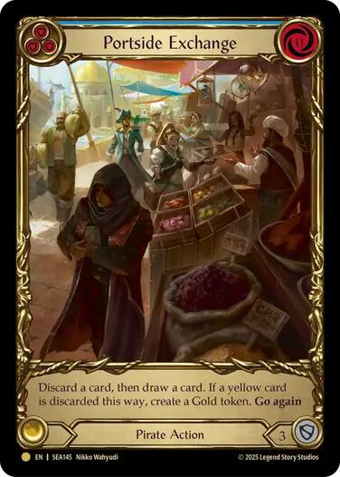 Portside Exchange (Treasure) [SEA145] (High Seas)  Cold Foil | Card Merchant Takapuna
