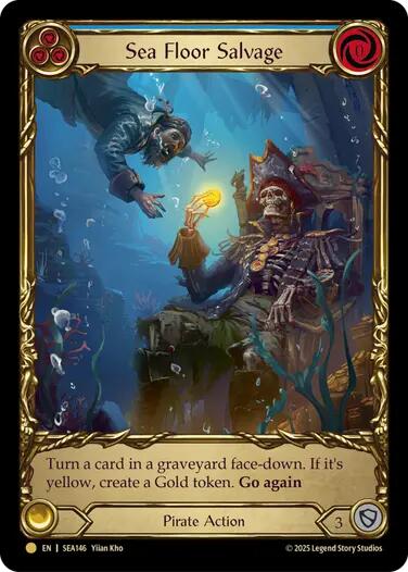 Sea Floor Salvage (Treasure) [SEA146] (High Seas)  Cold Foil | Card Merchant Takapuna