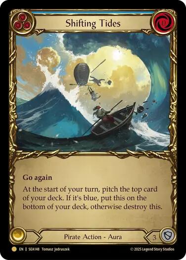 Shifting Tides (Treasure) [SEA148] (High Seas)  Cold Foil | Card Merchant Takapuna