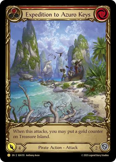 Expedition to Azuro Keys (Treasure) [SEA155] (High Seas)  Cold Foil | Card Merchant Takapuna