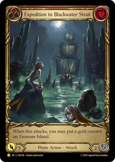 Expedition to Blackwater Strait (Treasure) [SEA156] (High Seas)  Cold Foil | Card Merchant Takapuna