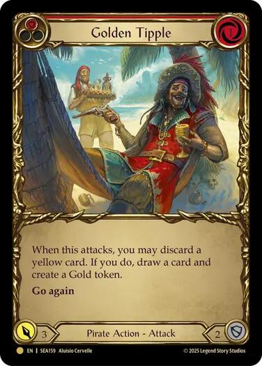 Golden Tipple (Red) (Treasure) [SEA159] (High Seas)  Cold Foil | Card Merchant Takapuna