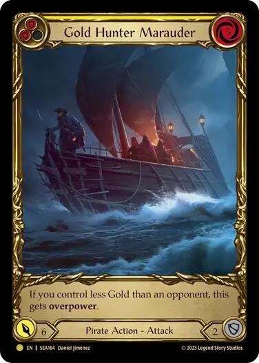 Gold Hunter Marauder (Treasure) [SEA164] (High Seas)  Cold Foil | Card Merchant Takapuna
