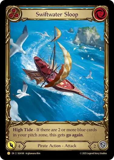 Swiftwater Sloop (Blue) (Treasure) [SEA168] (High Seas)  Cold Foil | Card Merchant Takapuna