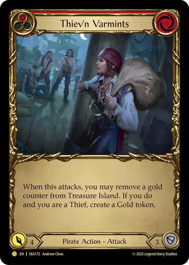 Thiev'n Varmints (Treasure) [SEA172] (High Seas)  Cold Foil | Card Merchant Takapuna